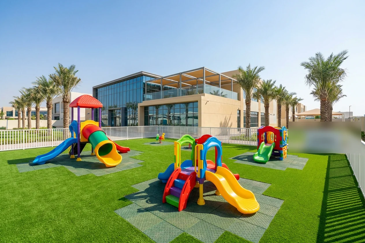 Playground artificial grass for a Dubai nursery